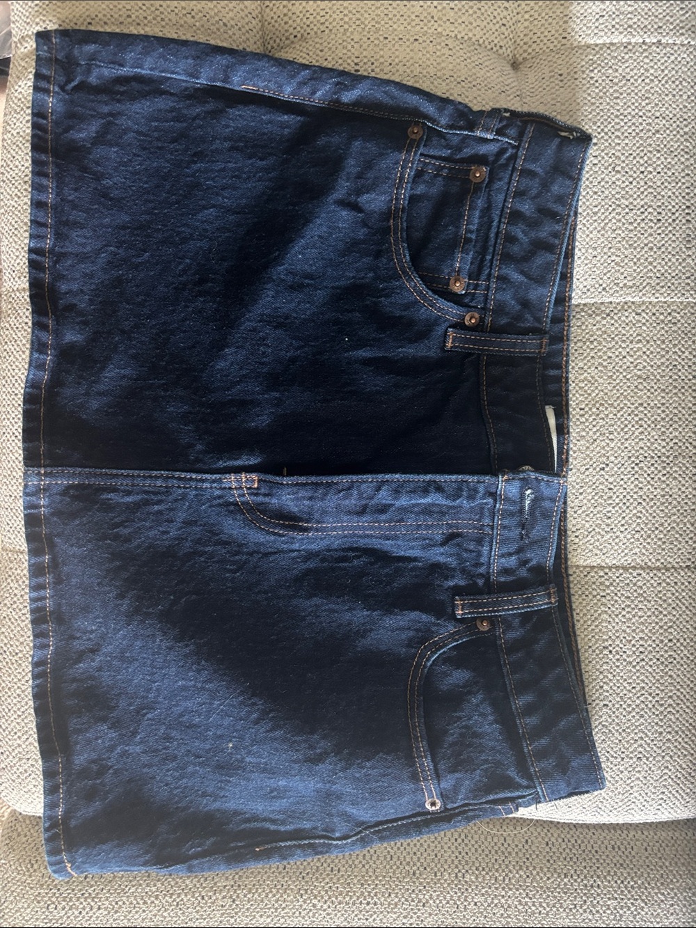 Abercrombie & Fitch Dark Indigo Mid Rise Jeans